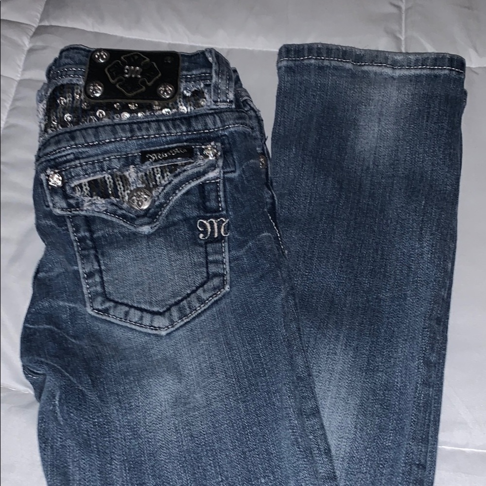 Miss Me youth 14 straight Blue Jeans